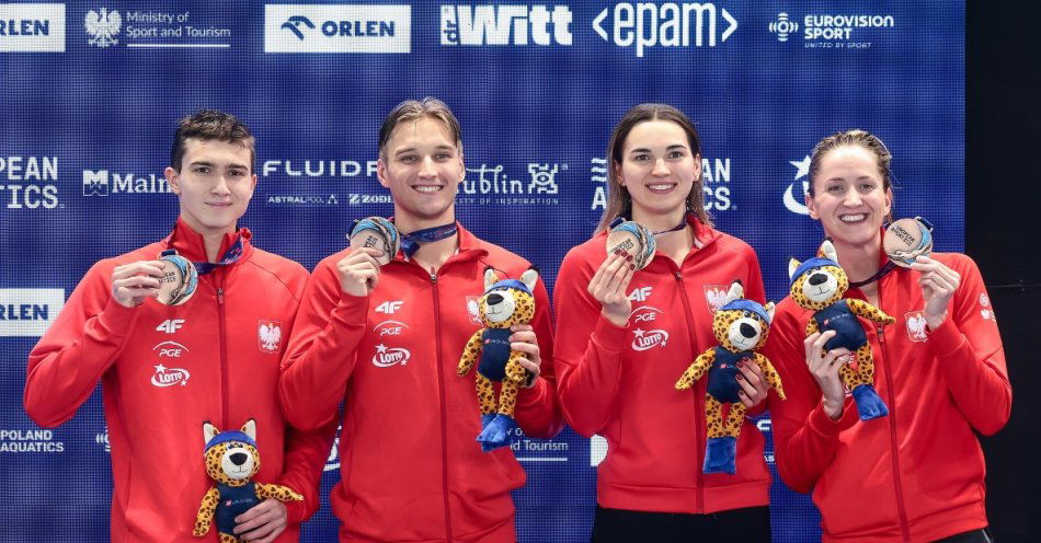 zdjęcie: Trzeci medal biało-czerwonych pływaków na mistrzostwach w Lublinie! Znów świetny występ polskiej sztafety / fot. Tomasz Jastrzębowski