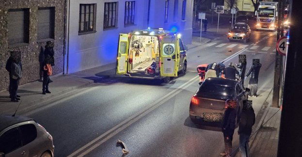 Potrącenie pieszego na pasach