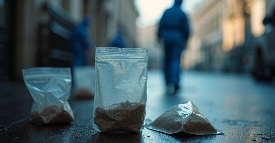 zdjęcie: Kłodzko: zlikwidowano magazyn narkotyków. Kontrabanda o wartości 200 tys. zł / Policjanci zabezpieczający dowody /TMAI
