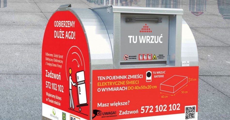 zdjęcie: Pojemniki na elektroodpady / fot. nadesłane