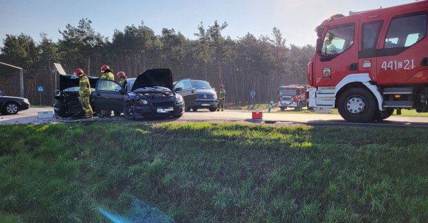 Poważna kolizja na K55 w miejscowości Mokre