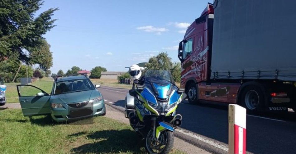 zdjęcie: Pijany 44-latek wyprzedził patrol policji na motocyklach / fot. KPP Radzyń Podlaski