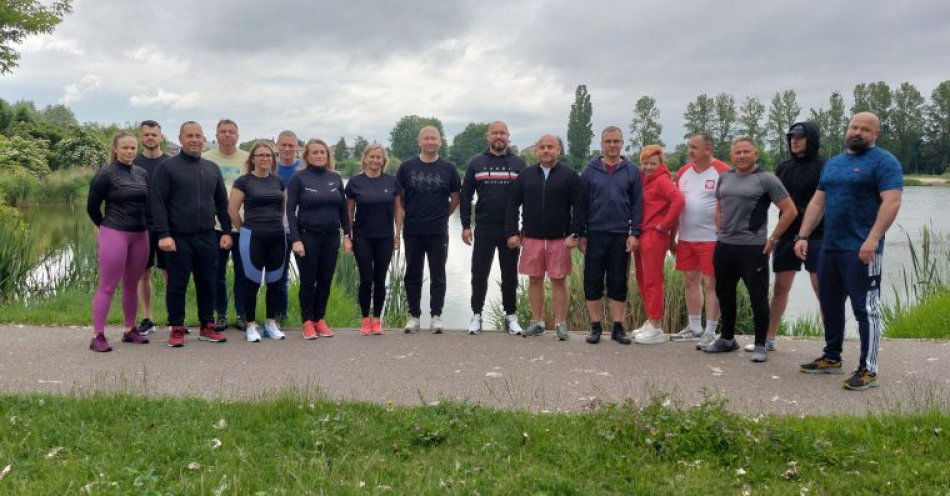 zdjęcie: Bieg serc - funkcjonariusze z Płońska w akcji „Wiosna na sportowo” / fot. KPP w Płońsku