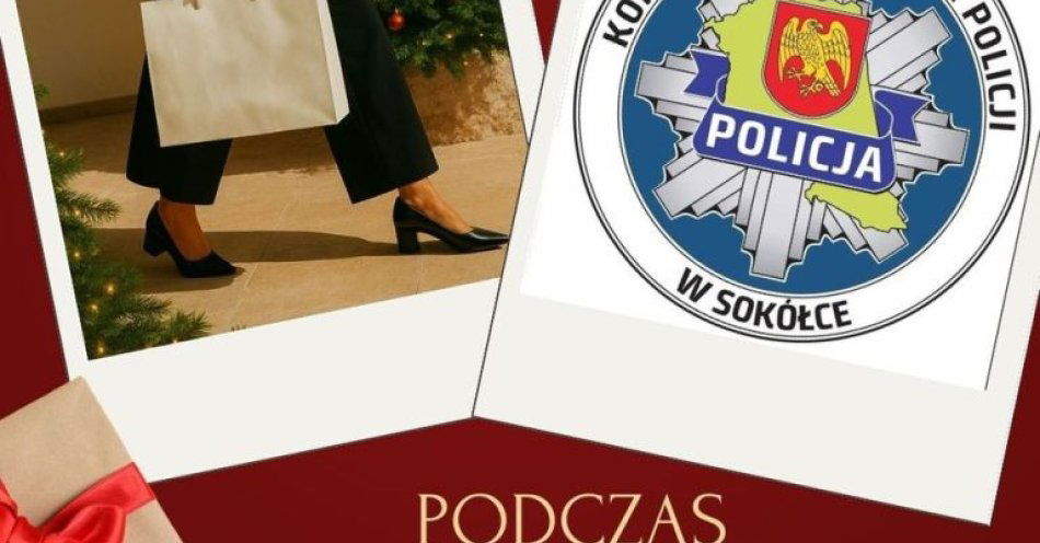zdjęcie: Bezpieczne zakupy przed świętami. Porady policji / fot. KPP Sokółka