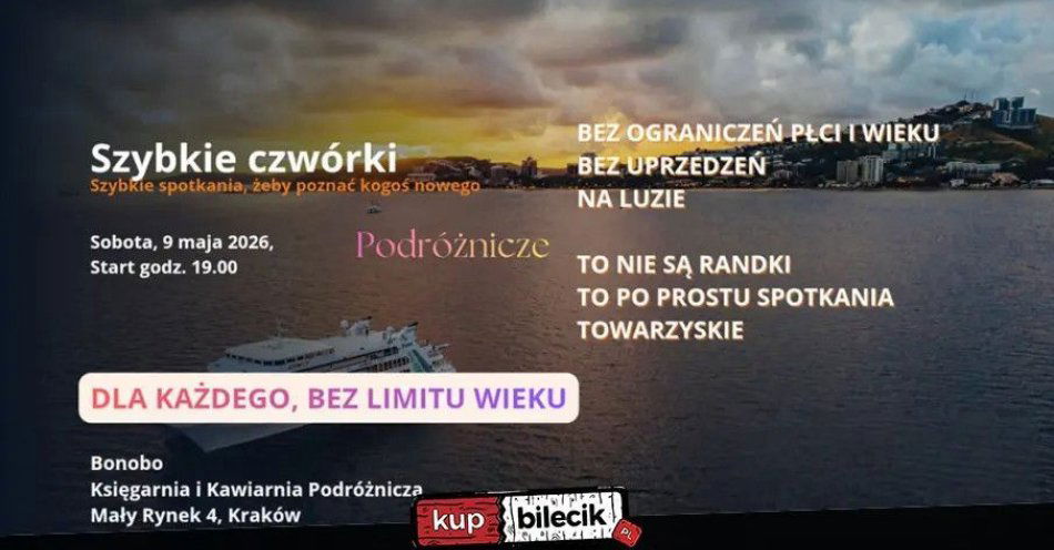 zdjęcie: Majówkowe Szybkie Czwórki - spotkania z nutą wiosennej swobody / kupbilecik24.pl / Majówkowe Szybkie Czwórki - spotkania z nutą wiosennej swobody