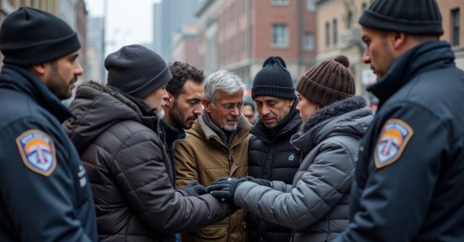zdjęcie: Policja apeluje: reagujmy by pomóc bezdomnym podczas mrozów / TM/ przykładowa ilustracja