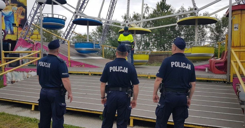 zdjęcie: Kontrole wesołych miasteczek w pasie nadmorskim / fot. KMP w Koszalinie