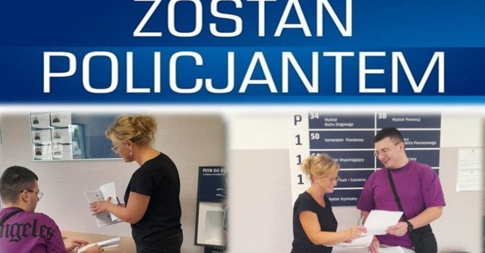 zdjęcie: Zainteresowanie Policją rośnie - mamy kolejnego kandydata / fot. KPP w Pułtusku