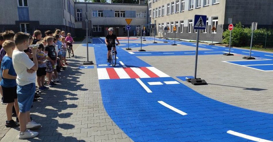 zdjęcie: Nowe Miasteczko Rowerowe w Świerczach / fot. KPP w Pułtusku