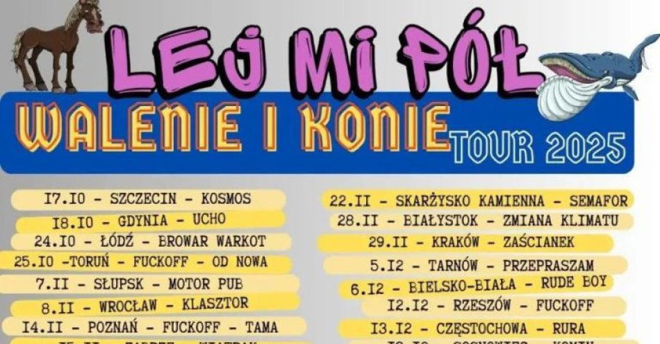 zdjęcie: Walenie i konie - Tour 2025 / kupbilecik24.pl / Walenie i konie - Tour 2025