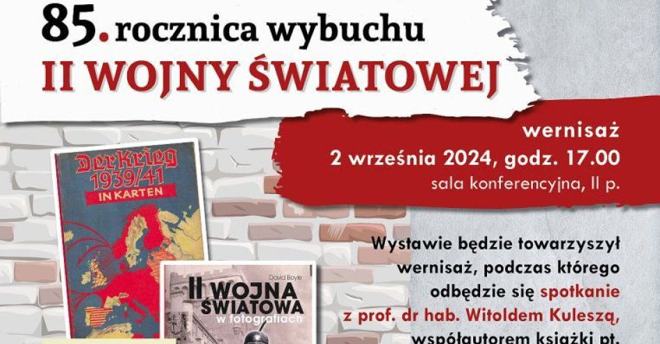 zdjęcie: Wernisaż wystawy 85. rocznica wybuchu II wojny światowej / fot. nadesłane