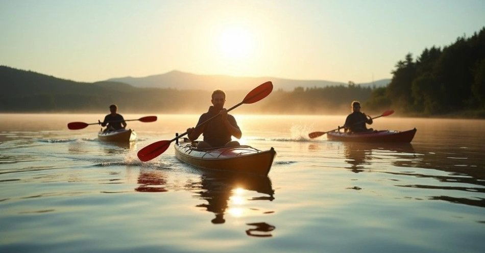 zdjęcie: Kajakarstwo na Jeziorze Wolsztyńskim - tradycja i współczesność / Kajakarze na Jeziorze Wolsztyńskim /TMAI