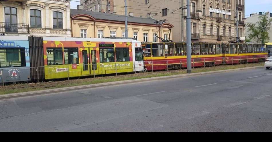 zdjęcie: Wypadek z udziałem dwóch tramwajów / fot. KMP w Łodzi