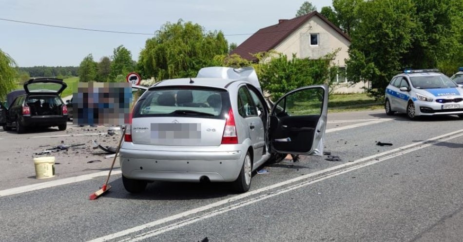 zdjęcie: Wypadek w Żyrzynie / fot. KPP Puławy