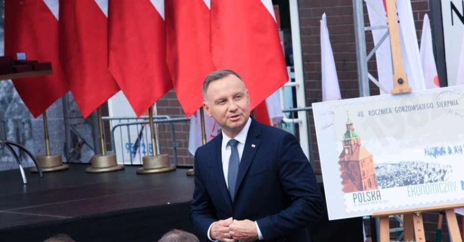 zdjęcie: Prezydent Andrzej Duda odsłonił pomnik Gorzowskiego Sierpnia / fot. PAP