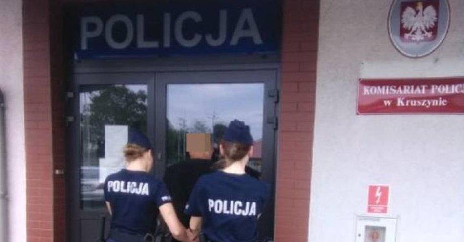 zdjęcie: Mundurowi z Kruszyna zatrzymali złodzieja piły spalinowej / fot. KPP w Bolesławcu