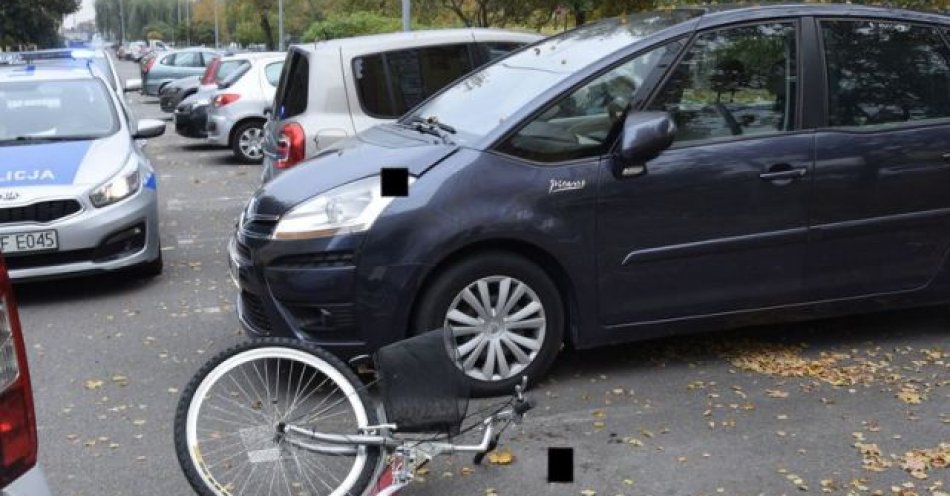 zdjęcie: Wypadek z udziałem rowerzysty. Uważajmy na drodze! / fot. KPP w Bełchatowie