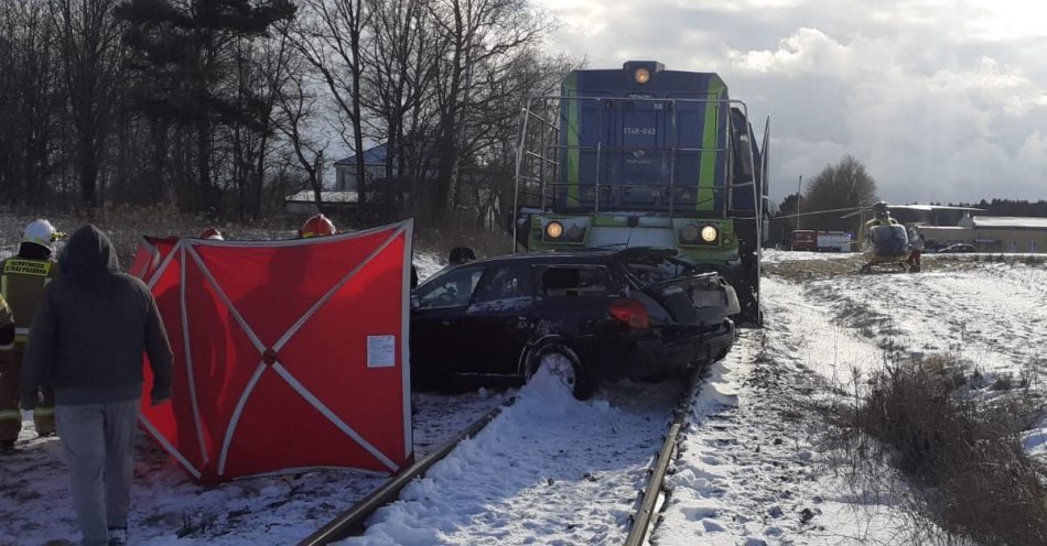 zdjęcie: Tragiczny wypadek na niestrzeżonym przejeździe kolejowym / fot. KPP Krasnystaw