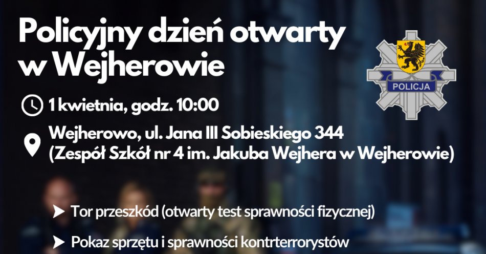 zdjęcie: KWP w Gdańsku - doborowa sobota, czyli policyjny dzień otwarty – 1 kwietnia Wejherowo / fot. nadesłane