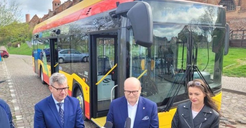 zdjęcie: Pierwszy elektryczny autobus już w Grudziądzu / fot. UM Grudziądz