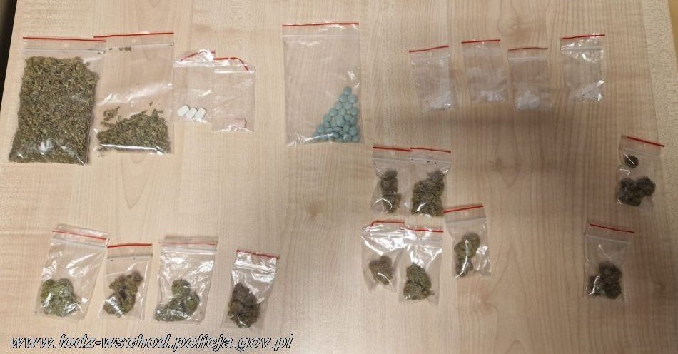 zdjęcie: Narkotyki na wycieraczce i w popielniczce / fot. KPP łódzkiego wschodniego