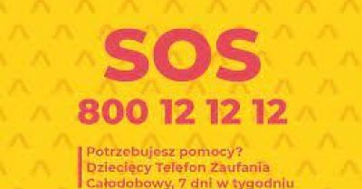 Dziecięcy telefon zaufania rzecznika praw dziecka! potrzebujesz pomocy? wykręć numer 800 12 12 12 i porozmawiaj