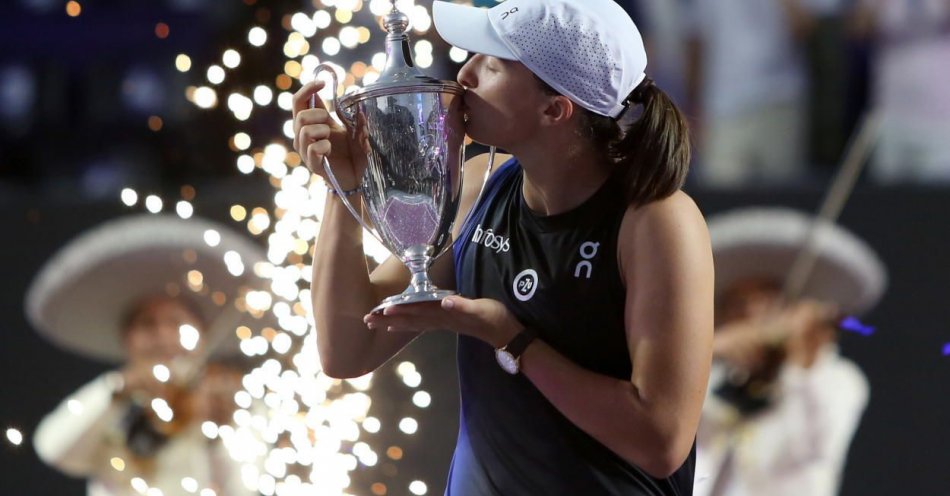 zdjęcie: WTA Finals - triumf Świątek i powrót na szczyt rankingu / fot. PAP