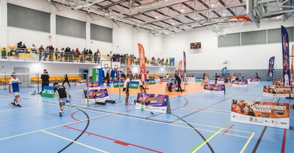 zdjęcie: Tłumy uczestników w IV Badmintonowym Turnieju Dzieci i Młodzieży Warszawa 2023 / fot. nadesłane