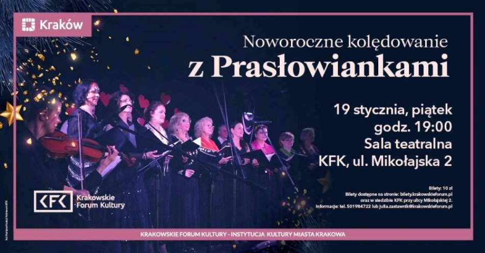 zdjęcie: Noworoczne kolędowanie z Prasłowiankami / fot. UM Kraków / Fot. Krakowskie Forum Kultury / materiały prasowe