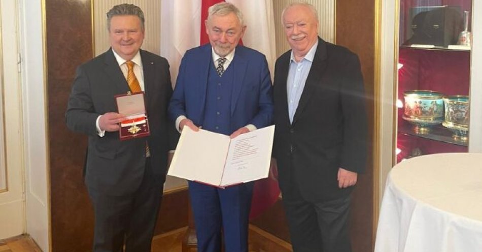 zdjęcie: Prezydent Krakowa uhonorowany w Wiedniu / fot. UM Kraków / Fot. Justyna Olszańska - Kancelaria Prezydenta