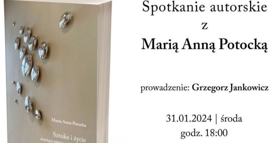 zdjęcie: Spotkanie z Marią Anną Potocką wokół książki „Sztuka i życie” / fot. UM Kraków / Fot. materiały prasowe