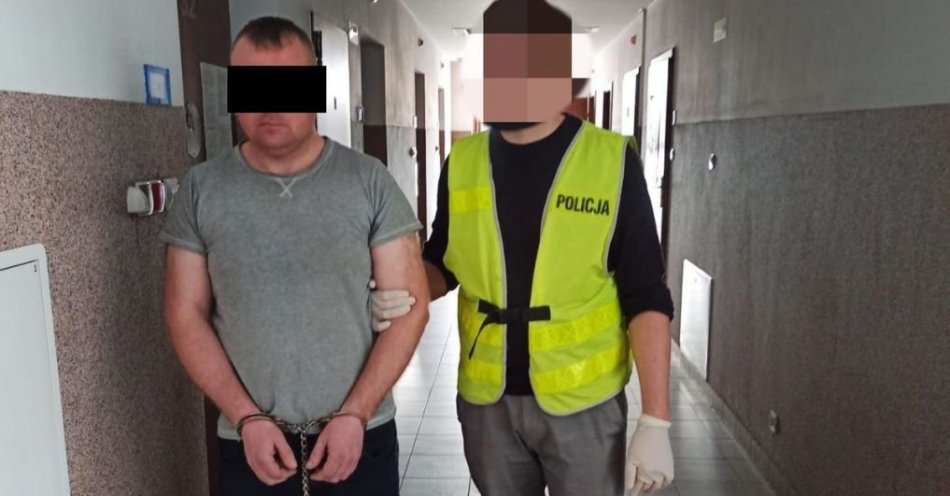 zdjęcie: Podejrzany za zaatakowanie nożem byłej partnerki został zatrzymany przez policjantów! / fot. KPP Lublin