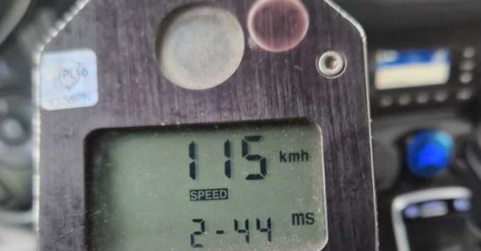 zdjęcie: Jechał przez Nidzicę z prędkością 115 km/h / fot. KPP w Nidzicy