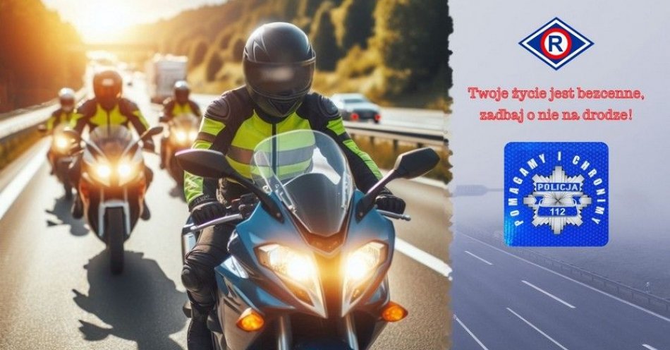 zdjęcie: Bezpieczeństwo motocyklistów: jak jeździć bezpiecznie i odpowiedzialnie. / fot. KPP w Chojnicach
