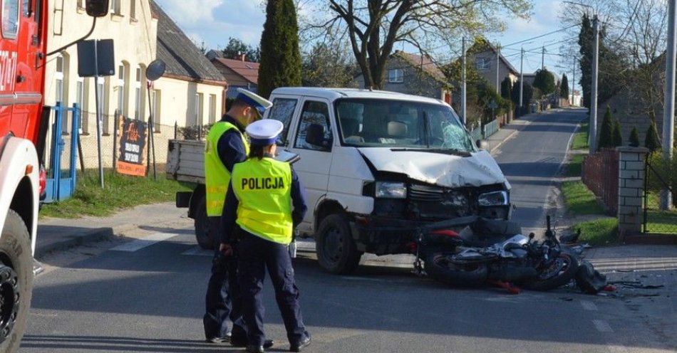 zdjęcie: Nieletni motocyklista po wypadku trafił do szpitala / fot. KPP w Starogardzie Gdańskim