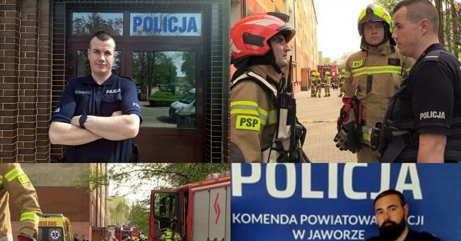zdjęcie: Jaworscy policjanci wyprowadzili 57-latkę z zadymionego mieszkania / fot. KPP w Jaworze