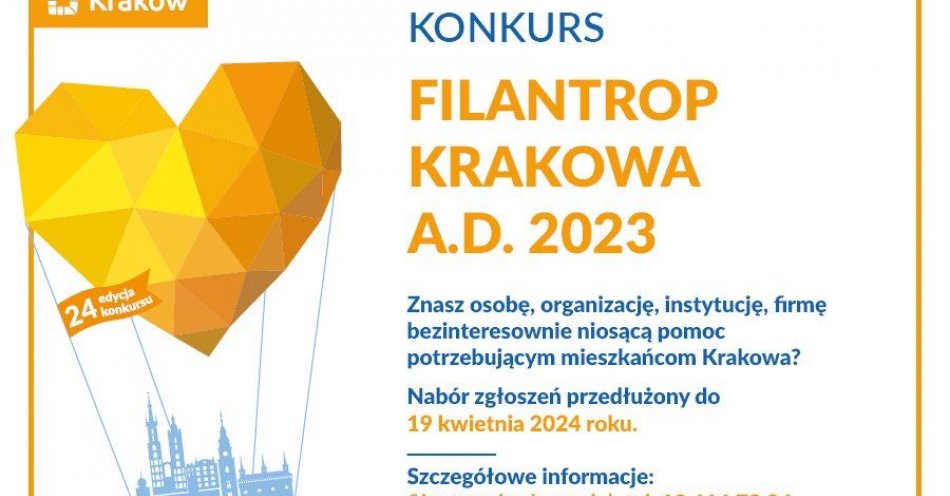 zdjęcie: Kto zostanie Filantropem Krakowa A.D. 2023? / fot. UM Kraków / Fot. Wydział Polityki Społecznej i Zdrowia