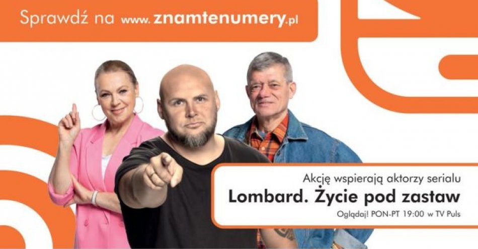 zdjęcie: Kampania Społeczna #znamtenumery / fot. KPP w Środzie Śląskiej