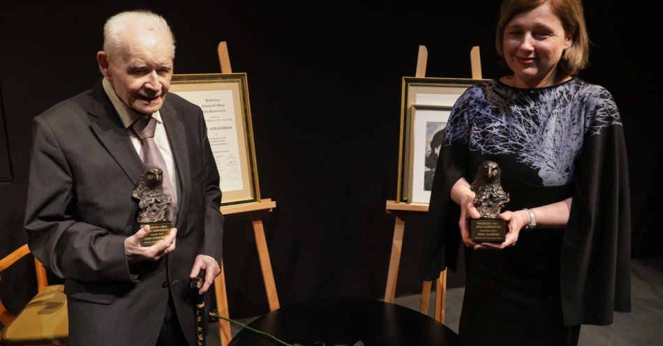 zdjęcie: Vera Jourova i Adam Strzembosz odebrali Nagrody Orła Jana Karskiego / fot. PAP