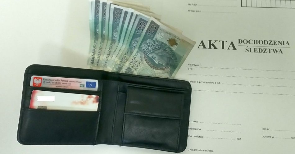 zdjęcie: 62-latek odpowie za przywłaszczenie portfela z pieniędzmi / fot. KPP w Radziejowie