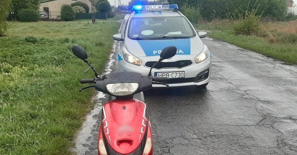 zdjęcie: Kierował motorowerem będąc pod wpływem alkoholu / fot. KPP w Miliczu