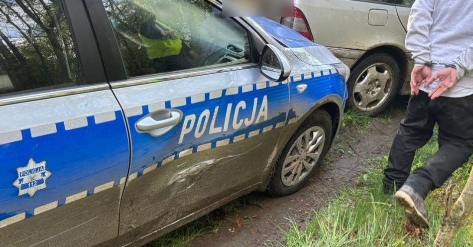 zdjęcie: Uciekając przed policyjnym patrolem, uderzył w radiowóz. Sprawca został zatrzymany / fot. KPP w Bolesławcu