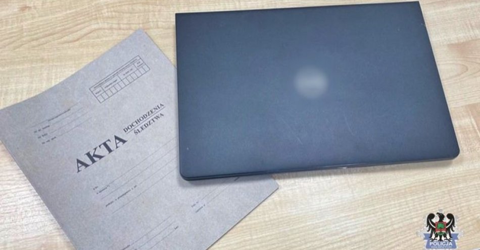 zdjęcie: Poprzez internet zawarł umowę na dane osobowe przyszłego zięcia i w ten sposób wyłudził laptopa, którego później sprzedał / fot. KMP w Wałbrzychu