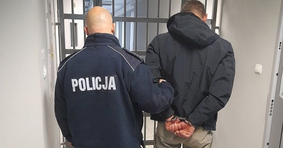 zdjęcie: Sprawca kradzieży rozbójniczej zatrzymany przez policjantów / fot. KPP w Pruszczu Gdańskim