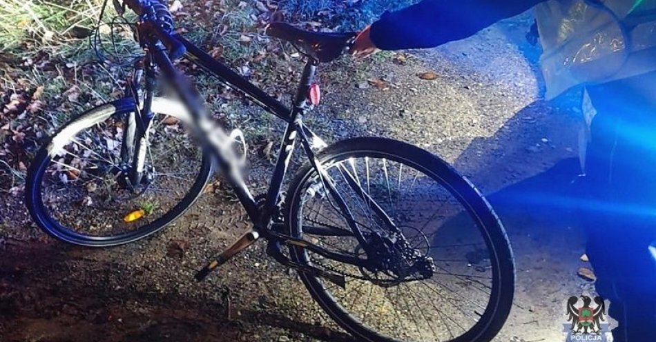 zdjęcie: Kolejny mężczyzna, który wsiadł za kierownicę roweru, pomimo iż miał ponad promil alkoholu w organizmie / fot. KMP w Wałbrzychu