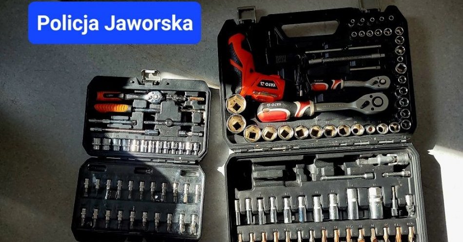 zdjęcie: Bolkowscy kryminalni odzyskali skradzione klucze nasadowe / fot. KPP w Jaworze
