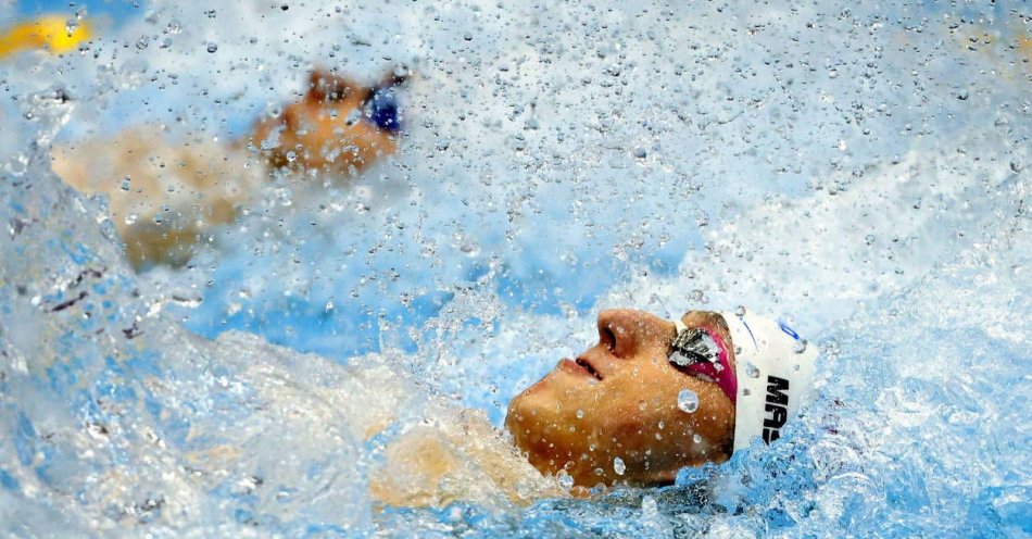 zdjęcie: ME w pływaniu - srebrny medal Masiuka na 50 m stylem grzbietowym / fot. PAP