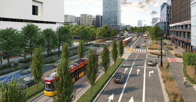Zielona Marszałkowska - rusza przebudowa trasy tramwajowej