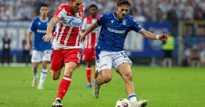 Piłkarze Lecha Poznań przegrali na własnym stadionie z Crveną Zvezdą Belgrad 1:3