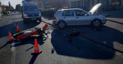 Groźne zderzenie w Czerwieńsku. Motocyklista bez uprawnień